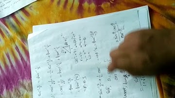 বিপরীত ত্রিকোণমিতিক ফাংশন এর সমাধান/biporit trikonomitic /inverse trigonometry function