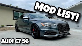 Audi C7 S6 Mod List Walkaround