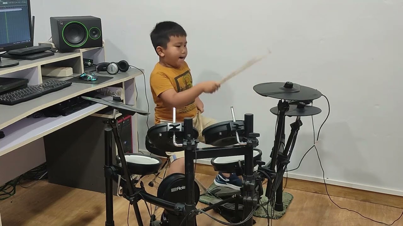Kan tuar thiam lo - Elisha 5years (Drum cover)🎧🥁🥁