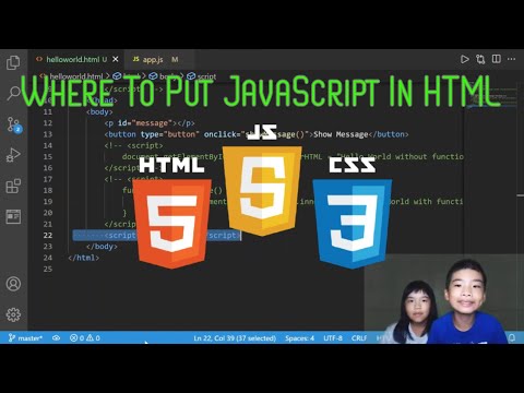 How to Code JAVASCRIPT: *Where to Put JavaScript in HTML*