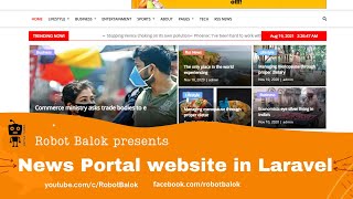 News portal website in Laravel | Multilanguage newspaper website | Robot Balok screenshot 4