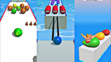 Ball Run 2048 vs Squeezy Girl vs AZ Run All Level Mobile Gameplay Walkthrough Android IOs Alltrailer