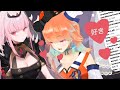 ♡カリオペとキアラのいちゃいちゃタイム♡【ホロライブEN和訳切り抜き】