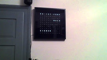 QThree DIY Word Clock Finished