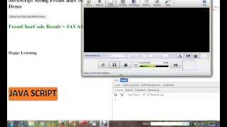 STRINGS FROMCHARCODE METHOD IN JAVA SCRIPT   DEMO