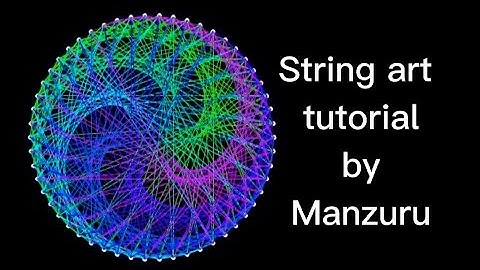 DIY STRING ART TIME LAPSE VIDEO