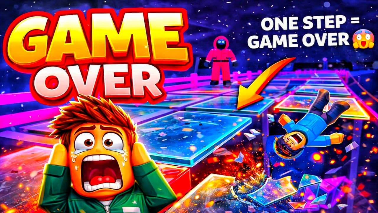 🔥 ONE WRONG STEP = GAME OVER 😱 | Squid Game Glass Bridge
