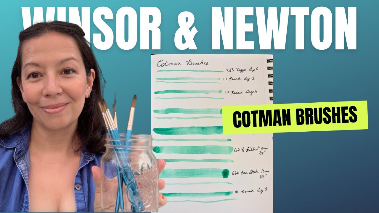 Winsor & Newton Cotman Watercolor Brushes Review And Brushstroke Comparison | The Best Sizes To Buy