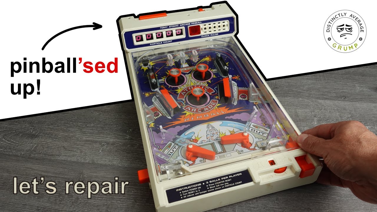 Tomy ATOMIC Pinball Game from 1979 - Can I REPAIR it? - YouTube
