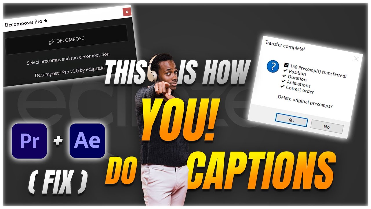 How to un-pre-compose layers in After Effects (2025) | Tutorial | eclipze.io