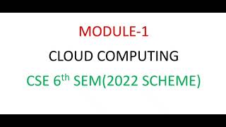Famous CLOUD COMPUTING(2022 SCHEME)MODULE-1 Net Worth