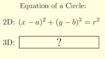 Equation of a Circle in 3D