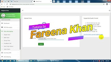 How to Send Bulk Voice Messages From Hajana One Dashboard.  Tutorial by Fareena Khan