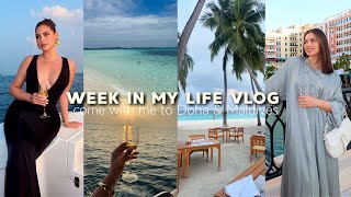 weekly vlog♡ I went on my DREAM vacation to the Maldives & Doha! Modest Clothing Haul & More screenshot 4