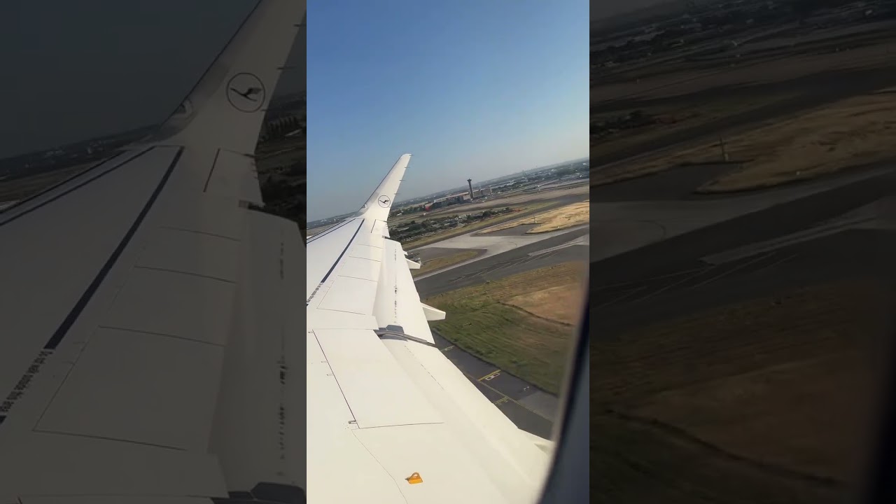 Taking off at CDG with a nice view of the airport 