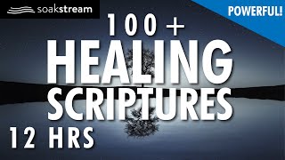 100  Bible Verses For Sleep | Healing Scriptures With Soaking Music | 12 Hours