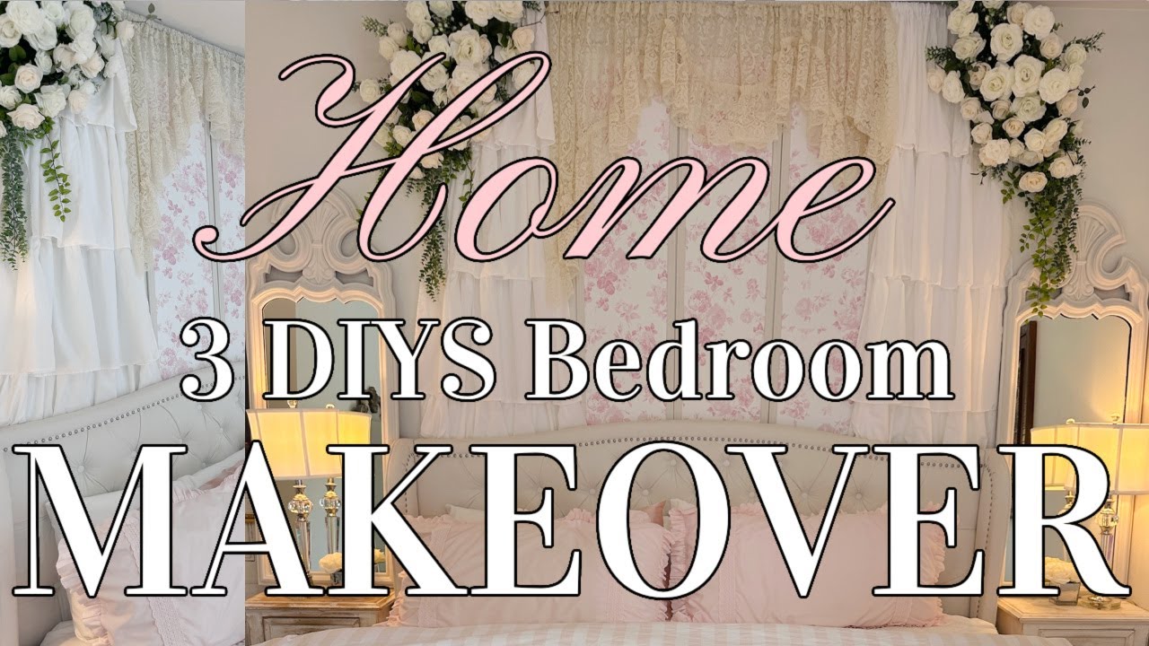 NEW!! 3 DIY BEDROOM MAKEOVER~LOVE SHACK FANCY~SHABBY CHIC 🎀 Olivias Romantic Home