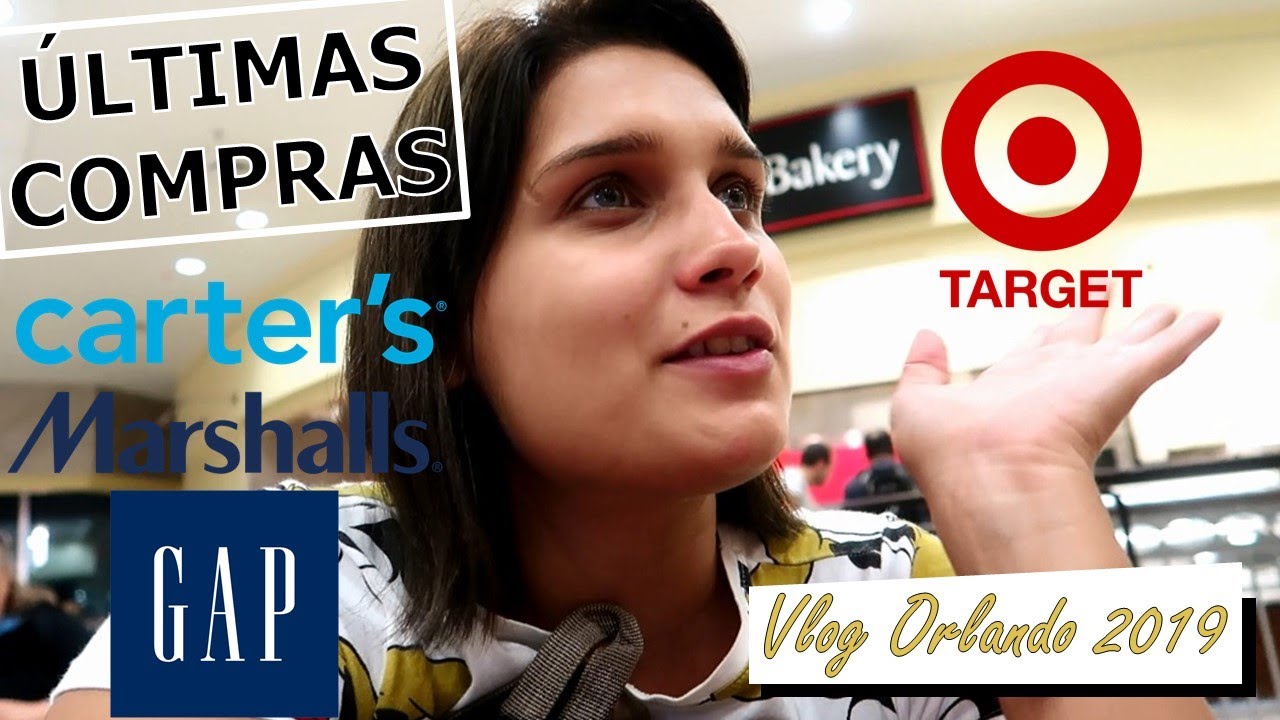 VLOG ORLANDO 2019 #21 | COMPRAS NA MARSHALLS, TARGET, CARTER'S E GAP E ALMOÇO NO OLIVE GARDEN