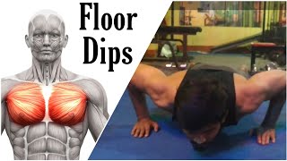Floor Dips /Chest Workout / for beginner