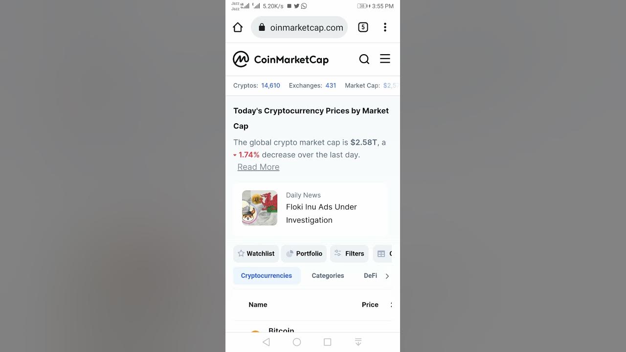 how to see recent added cryptocurrency on coinmarketcap