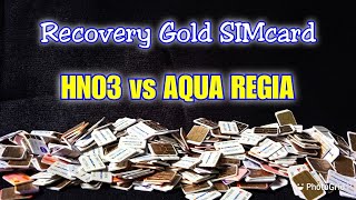 Recovery Gold SIMcard Failed | mengolah emas SIMcard dengan HNO3 dan Aqua Regia