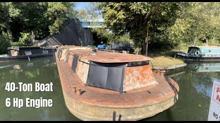 Once Abandoned Canal Boat  Now On The Move  Episode 4