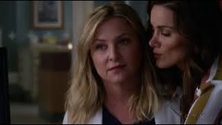 Grey's Anatomy 14x02 Arizona & Carina and kisses