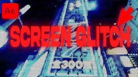 CRAZY SCREEN GLITCH Effect in After Effects (EASY)