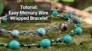 Easy Memory Wire Bangle Tutorial @backtoearthcreations