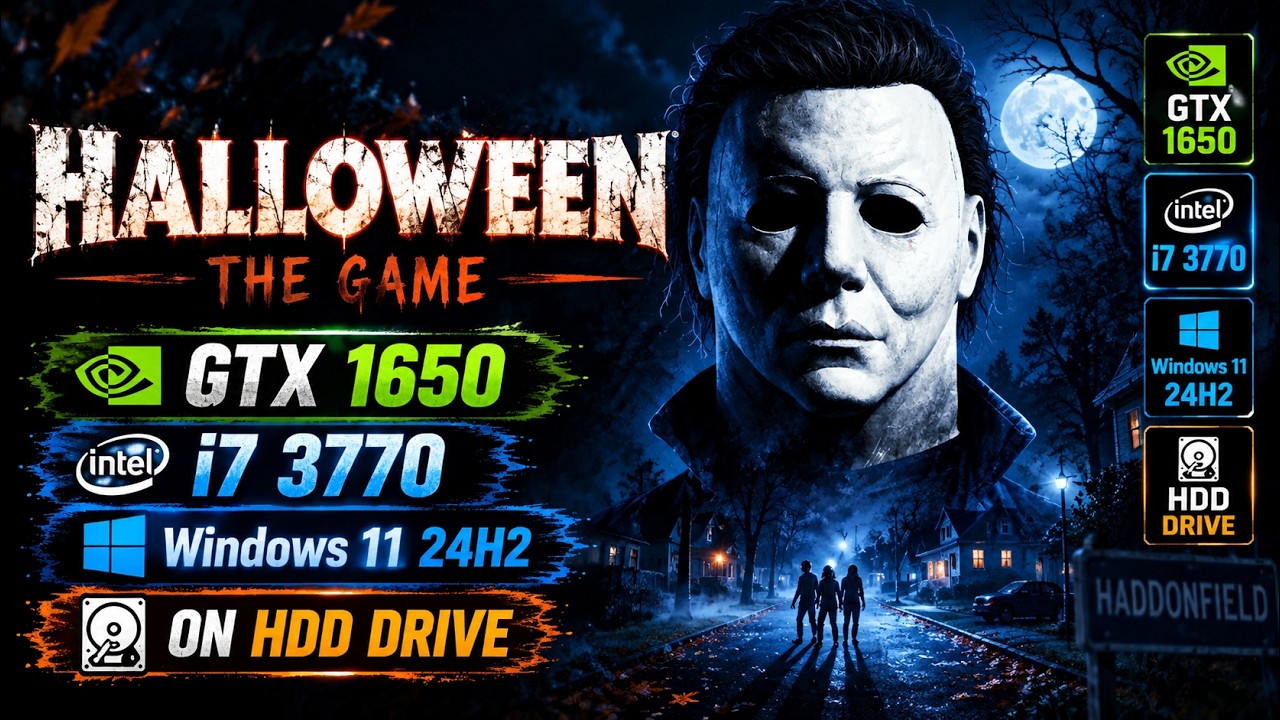 Halloween the game -GTX 1650 - i7 3770 - Windows 11 24H2 on HDD
