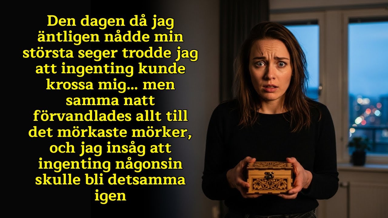 Jag stod med befordringsbrevet i handen – min största seger – när han sa att han ville skiljas. Kvällen i Helsingfors skulle vara perfekt. Men hemma väntade ingen fest. Bara en tystnad som fick...