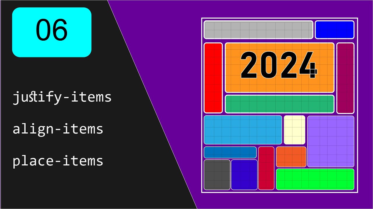 Learn CSS Grid In Arabic - 06 - justify-items & align-items محاذاة ...