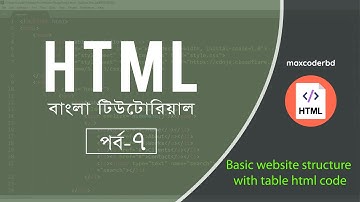 HTML Bangla Tutorial For Beginners | Part 07