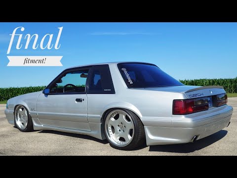 AMG Foxbody? 18x10" Square Wheel setup on Slammed 5.0 Mustang - No SVE Wheels here