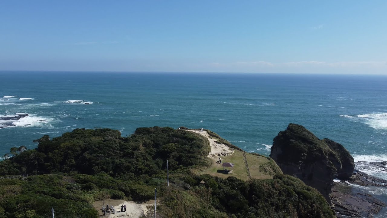 千葉県勝浦市 鵜原理想郷空撮