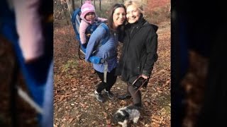 First glimpse of Hillary Clinton since concession speech