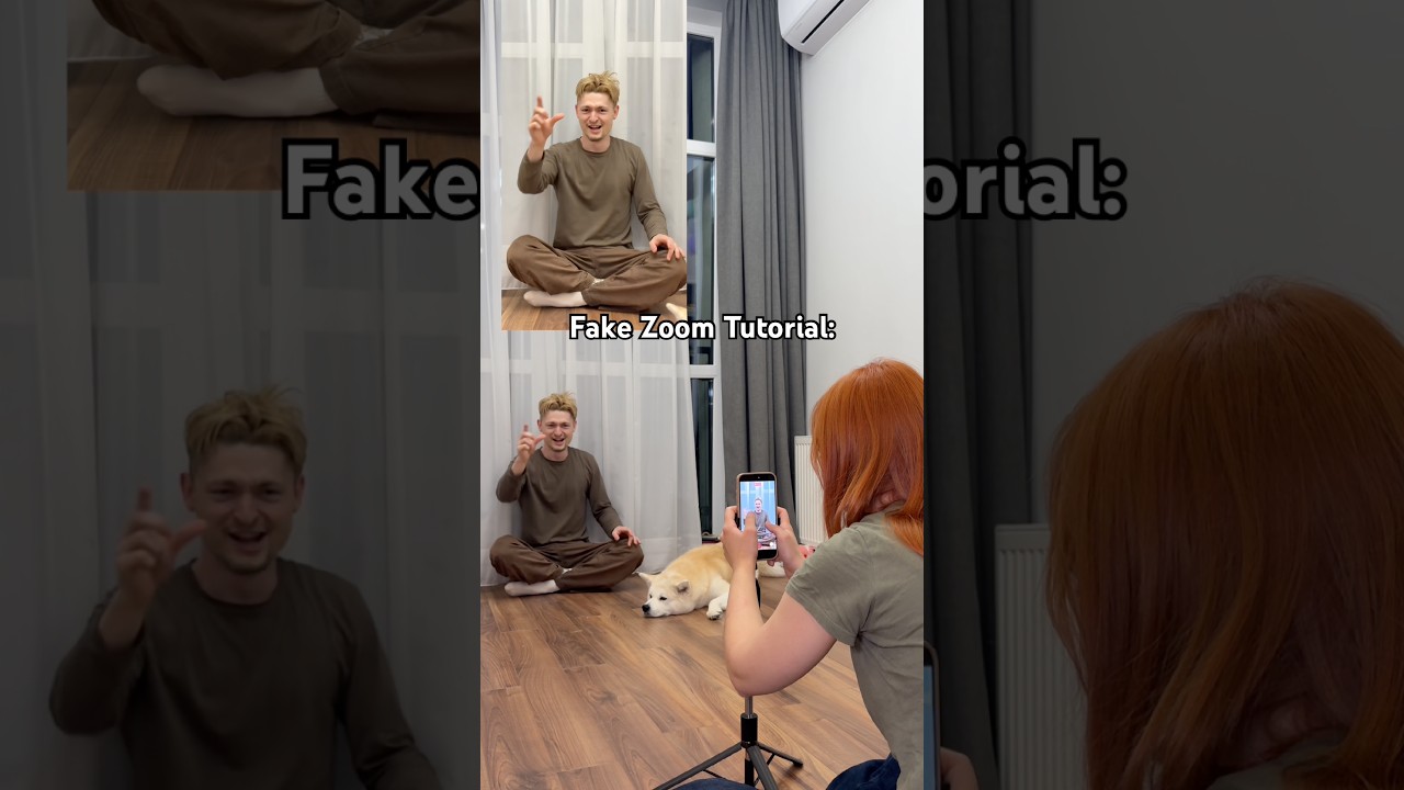 FAKE ZOOM TUTORIAL📸