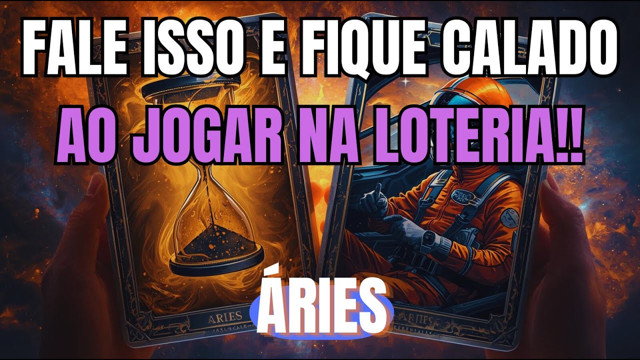 "ÁRIES: ♈🍀 VOCÊ VAI GANHAR! FALE ISSO AO JOGAR NA LOTERIA 💰💫 REPITA COMIGO ISSO E SE PREPARE!!"