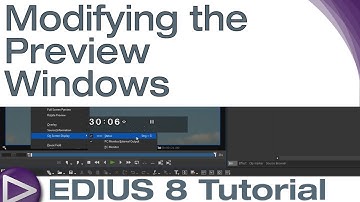 EDIUS 8 Basic Tutorial: Modifying the Preview Windows