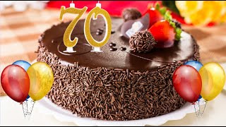 Buon 70° compleanno - tanti auguri a te per i tuoi 70 anni!