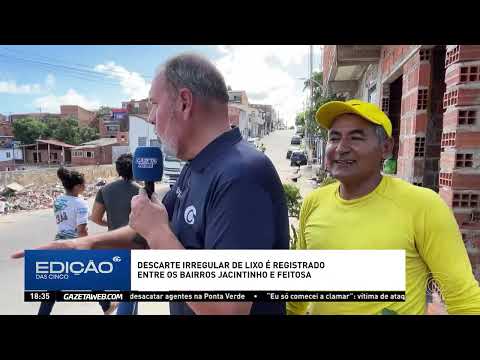 Lixo é descartado irregularmente entre Jacintinho e Feitosa, em Maceió - 25/09/2026