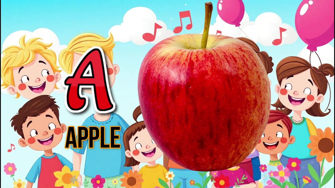 ABC Song for Kids | A for Apple & Fun Alphabet Song with Cute ...