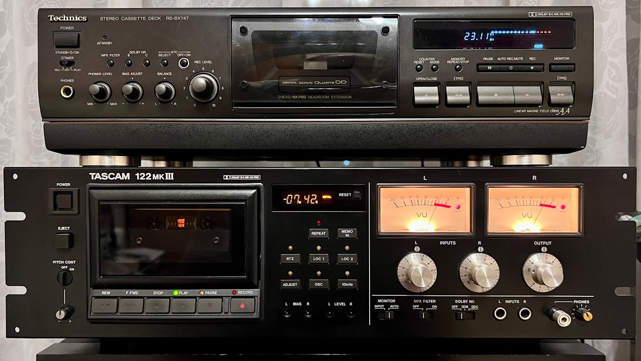 Tascam 122 Mk3 против Technics RS-BX747