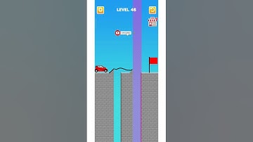 Draw Bridge Game 😵‍💫 level 46 #shorts #viral #viralshorts #gamingshorts