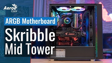 Skribble Mid Tower Case - Connecting the Hub to Your Addressable RGB Motherboard
