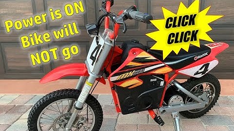 Clicks but does not run - low voltage check on Razor dirt bikes