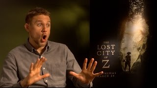 Tom Holland shows off to Charlie Hunnam  'The Lost City of Z' interview EXCLUSIVE