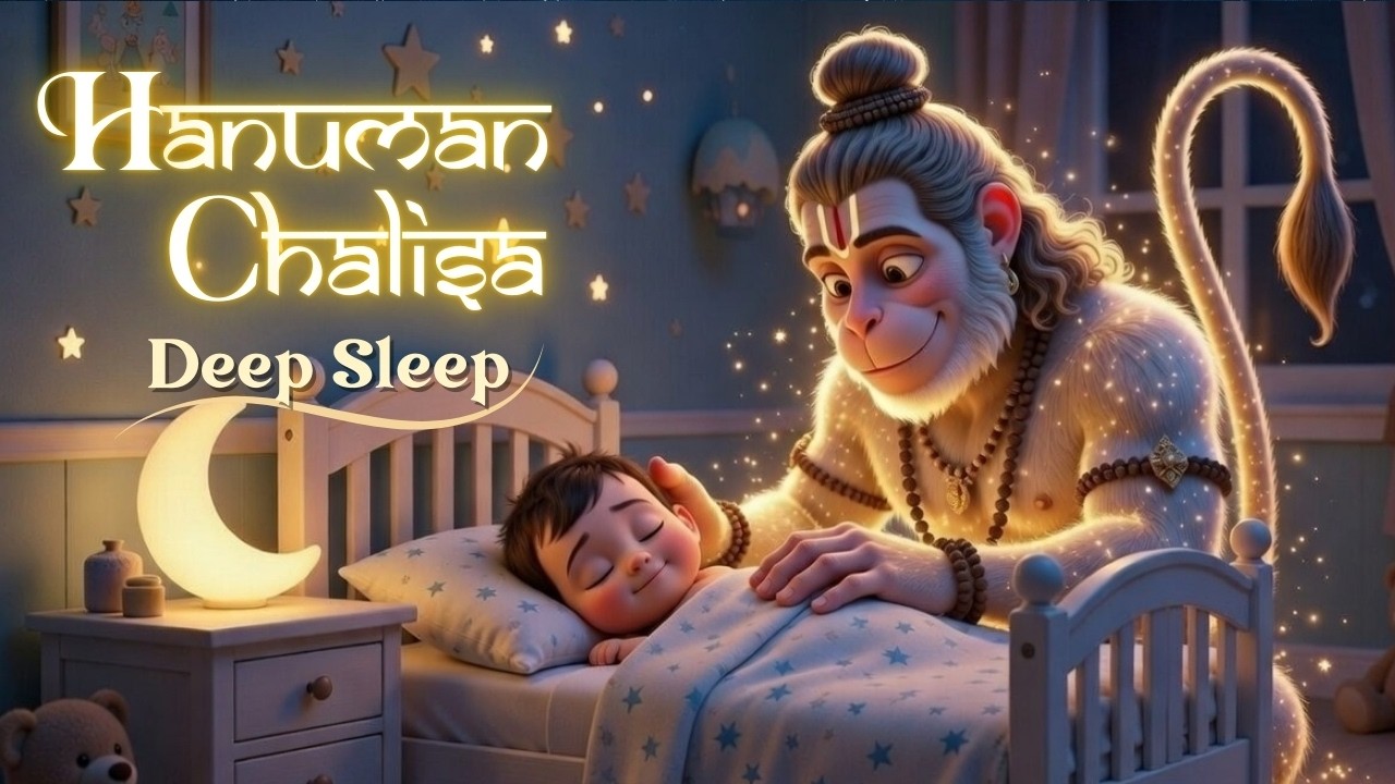 Hanuman Chalisa | Deep Sleep Meditation Music for Peace & Protection 🌙🕉️ | Jai Hanuman