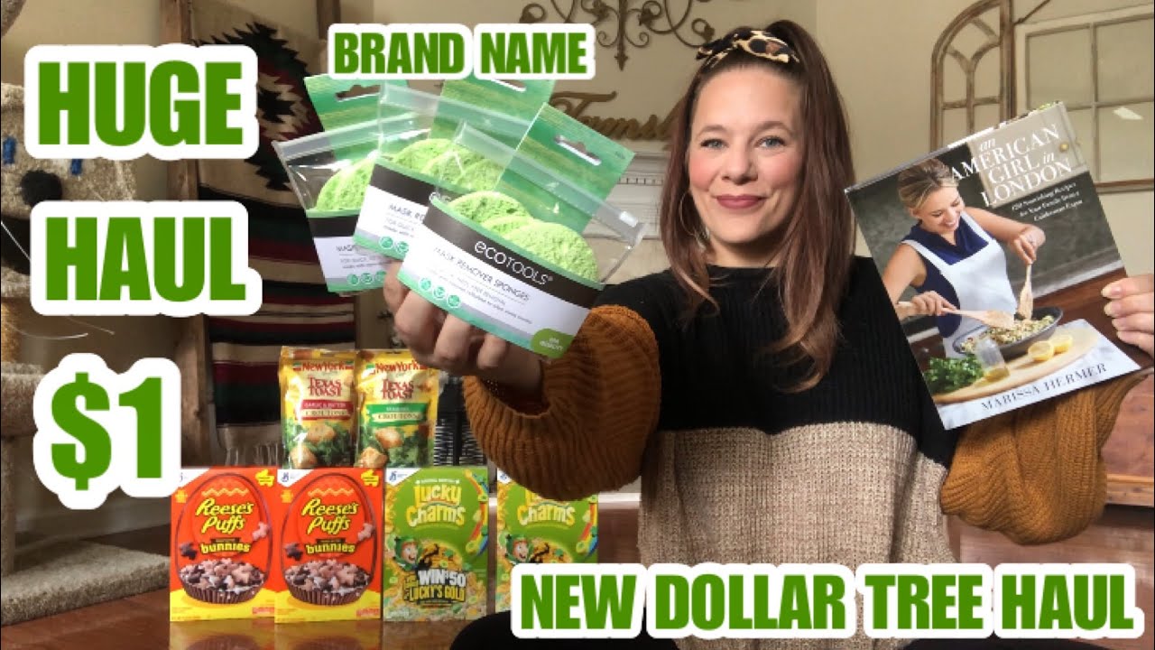 NEW DOLLAR TREE HAUL *HUGE* BRAND NAME ITEMS YouTube
