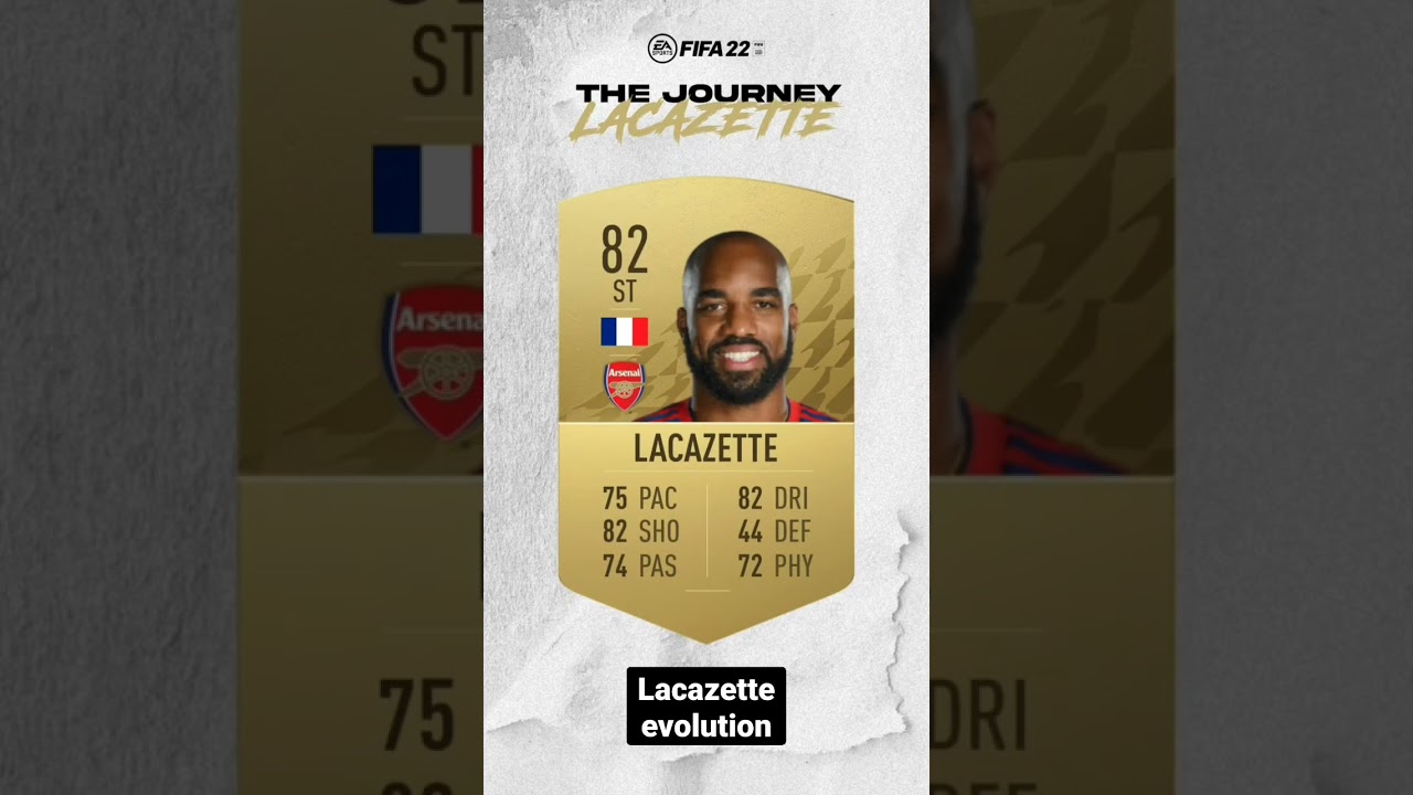 Lacazette Evolution through FIFA 👀